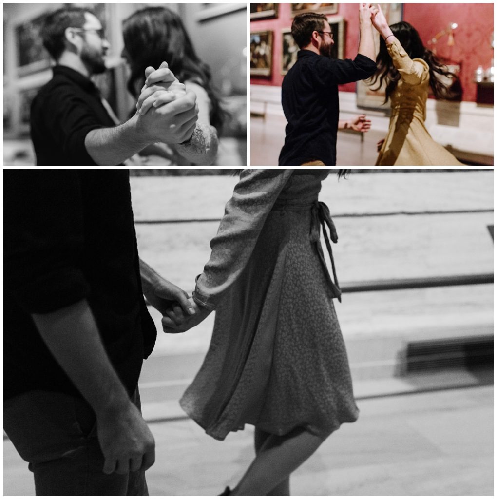 Boston Wedding Photographer Museum of Fine Arts Engagement Dancing