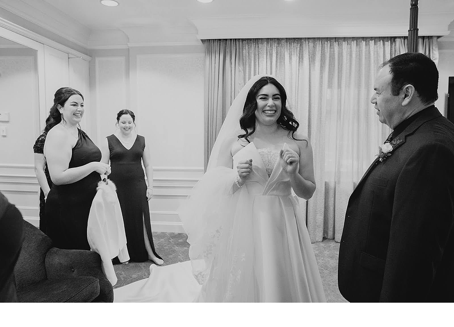 Bride at her Lenox Hotel Boston wedding