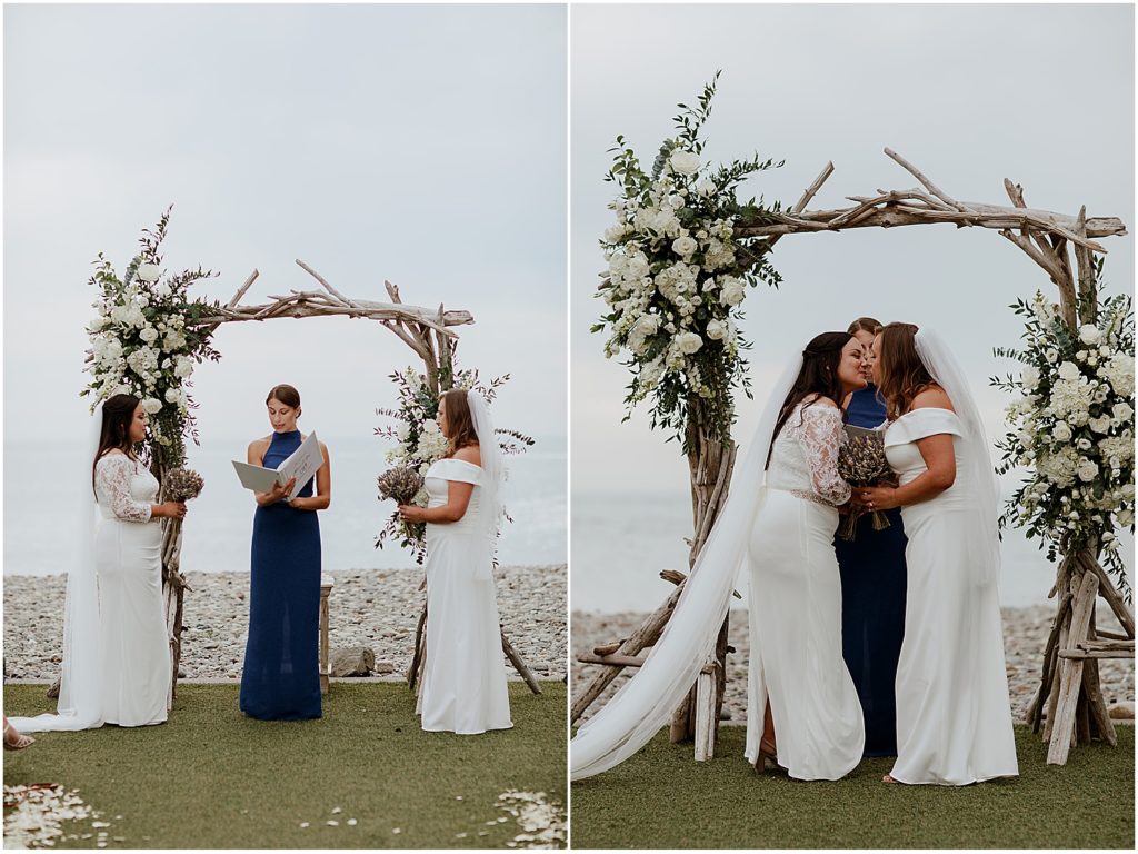 Wedding-ceremony-in-Nahant-with-driftwood-ceremony-arch